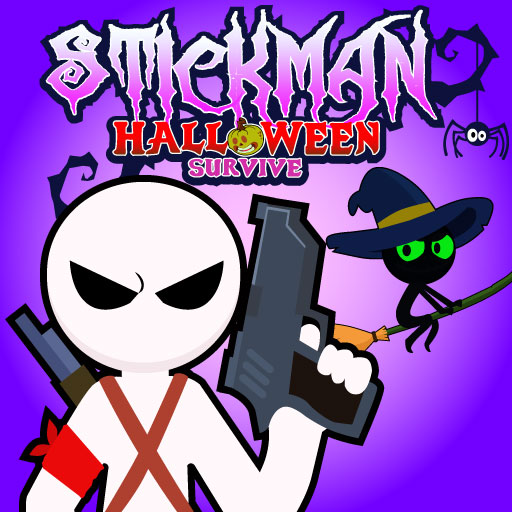 Play Stickman Halloween Survive game